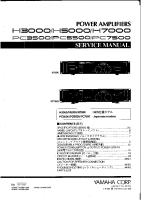 Yamaha H-3000-5000-7000 - Service Manual 